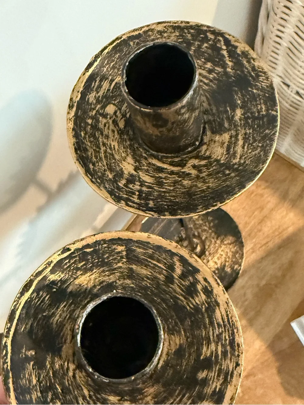 Vintage 90s Sun and Moon Whimsigoth Candle Stick Holders Celestial Whimsical